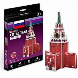 Объемный 3D-пазл Спасская башня, Россия (CubicFun, S3035) - миниатюра